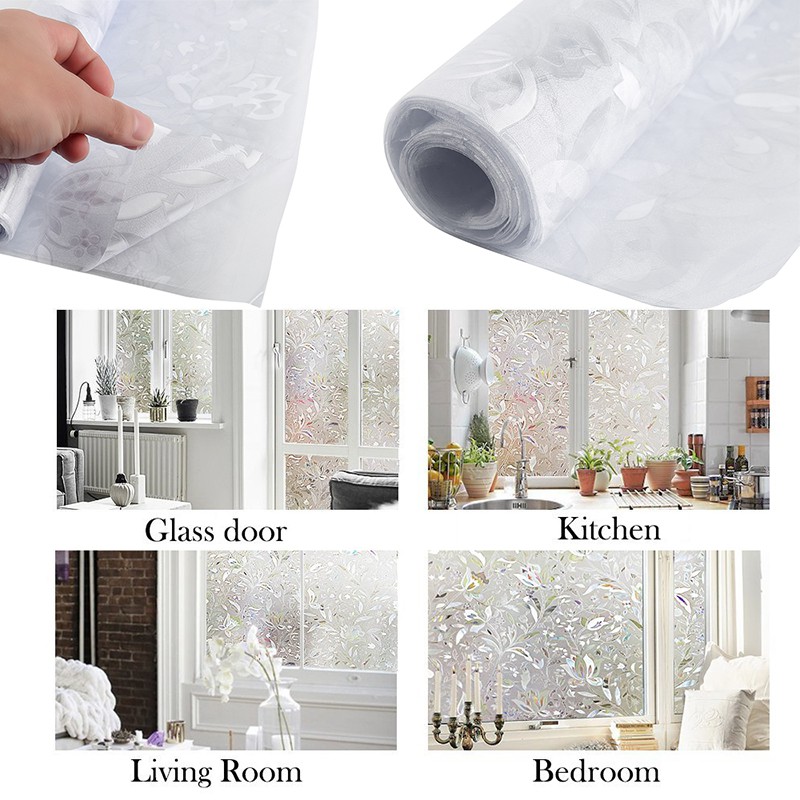 Giấy dán kính hoa văn mờ Không có keo kích thước 100x45cm FSHN | BigBuy360 - bigbuy360.vn