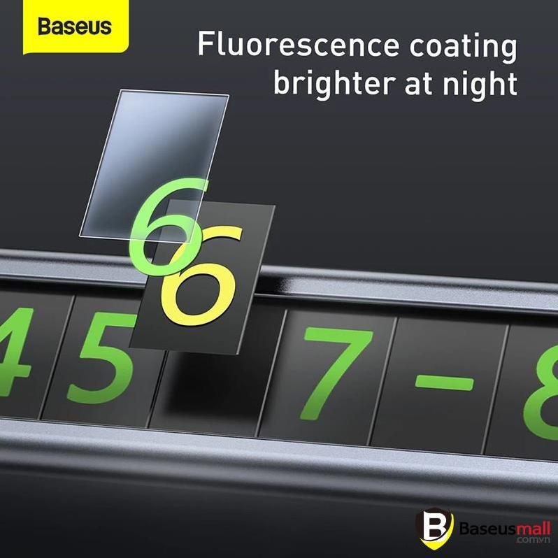 Baseus -BaseusMall VN Bảng Số Điện Thoại Dạ Quang Dùng Trên Xe Hơi Baseus | BigBuy360 - bigbuy360.vn