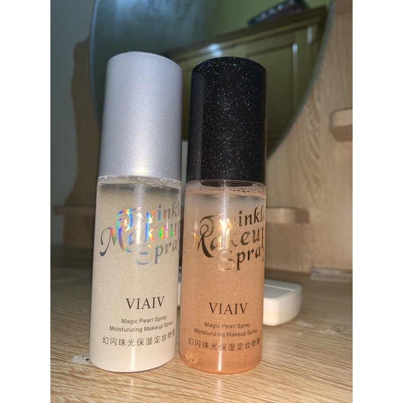 chai xịt cố định lớp trang điểm viaiv lâu trôi và kiểm soát dầu nhờn