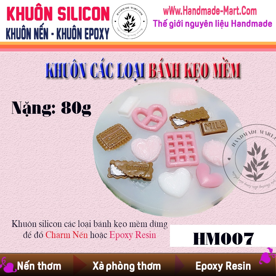 Khuôn làm bánh kẹo - Khuôn silicon các loại bánh kẹo mềm – Khuôn silicon chuyên dùng làm bánh kẹo mềm handmade chuẩn DIY