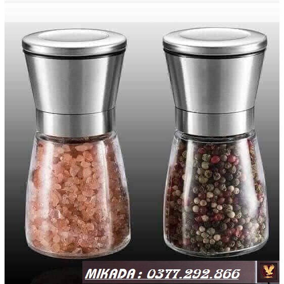 Bộ Lọ Xay Tiêu Benchusch, inox và thủy tinh cao cấp Loại 1 | BigBuy360 - bigbuy360.vn