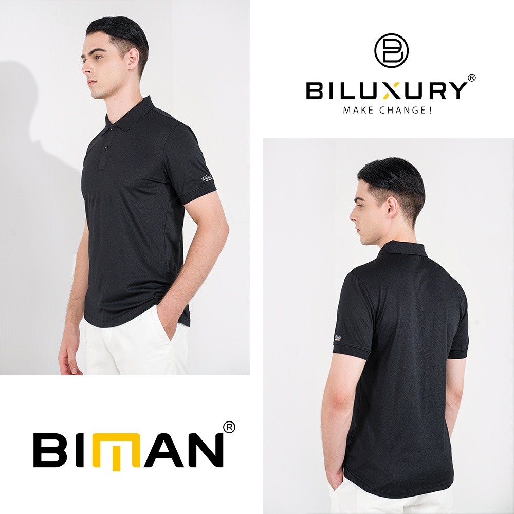 Bộ quần áo nam mùa hè cao cấp polo có cổ Biluxury form chuẩn bodyfit thoáng mát mềm nhẹ 5APCB006