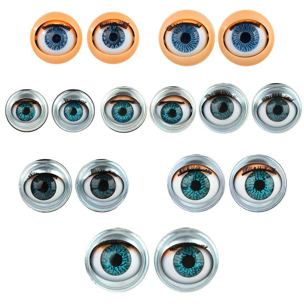 1 Cặp Mắt Búp Bê Hoạt Hình Kèm Lông Mi Giả Và Mắt Búp Bê WONDER