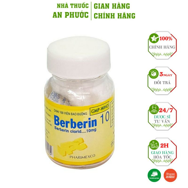 Viên uống Berberin 100 viên