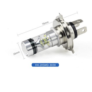 Bộ 2 Bóng Đèn led Cos Pha xe máy ô tô siêu sáng H4 100w 360°