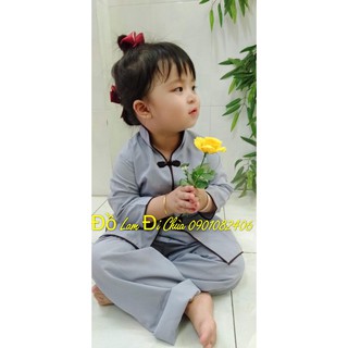 [ 7-40KG ] XẪM TÀU BÉ GÁI - SET PHẬT TỬ ĐI LỄ CHÙA BÉ GÁI  - ĐỒ LAM ĐI CHÙA BÉ GÁI