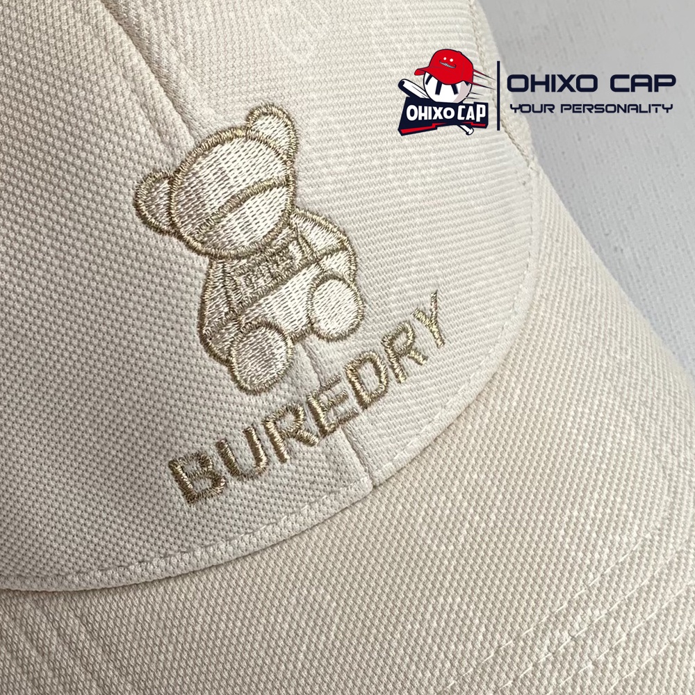 Mũ lưỡi trai thêu gấu Buredry nón kết nam nữ unisex phong cách ulzzang OHIXO CAP LT35