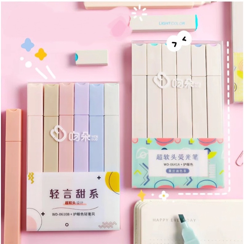 BÚT HIGHTLIGHT DẠ QUẢNG 1 ĐẦU MÀU PASTEL DÀNH CHO MỌI LỨA TUỔI