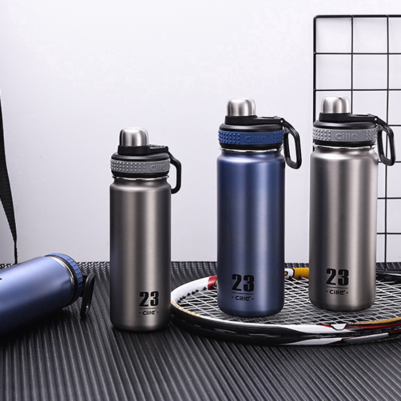 Bình nước mang đi du lịch 680ml lõi thép không gỉ 304 kiểu thể thao