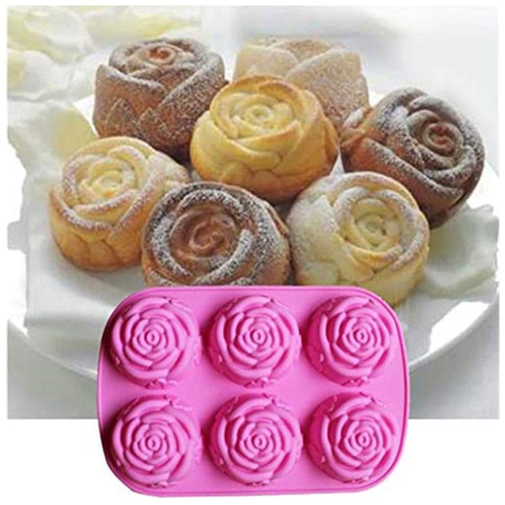 NIUYOU Khuôn Silicone Làm Xà Phòng Hình Bông Hoa 3D