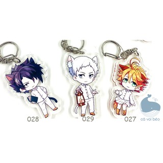 [SALE GIÁ XƯỞNG] Móc khóa Promised Neverland  Emma Ray Norman hàng loại 1 móc khóa manga anime