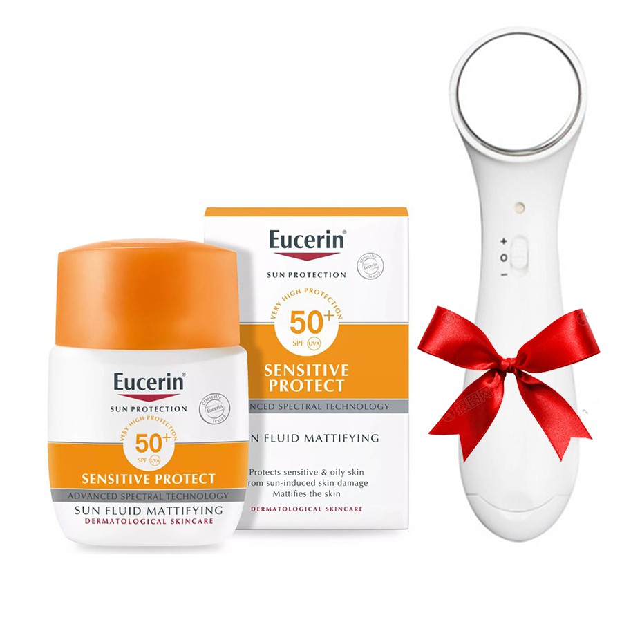 Kem chống nắng dành cho da nhạy cảm và da thường Eucerin Sun Fluid Mattifying SPF 50+ 50ml