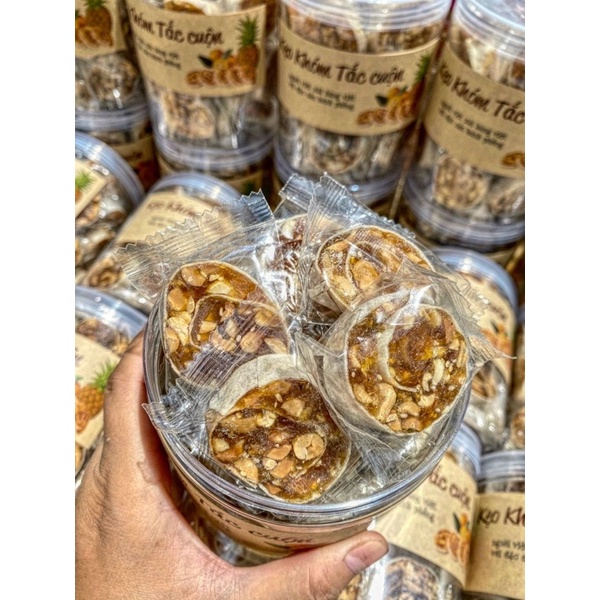 Kẹo Khóm cuộn sên Tắc ( Hủ 500gr)