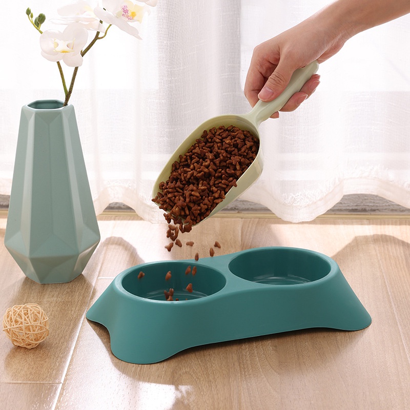 Bát đôi nhựa đựng thức ăn cho chó mèo | bát ăn cho mèo | bát ăn cho chó | đồ cho mèo ăn | đồ cho chó ăn