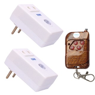 02 ổ cắm điều khiển từ xa công suất lớn tpe tf2a - 2000w, 220v ac + remote 4 nút rm04 - sx vn