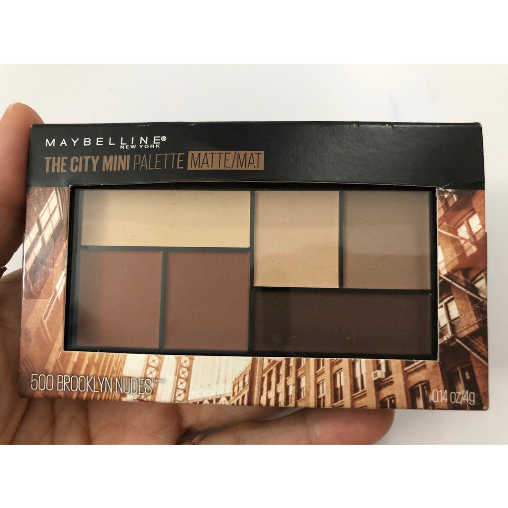 Phấn mắt Maybeline City Mini Eyeshadow Palette 500 Brooklyn Nudes