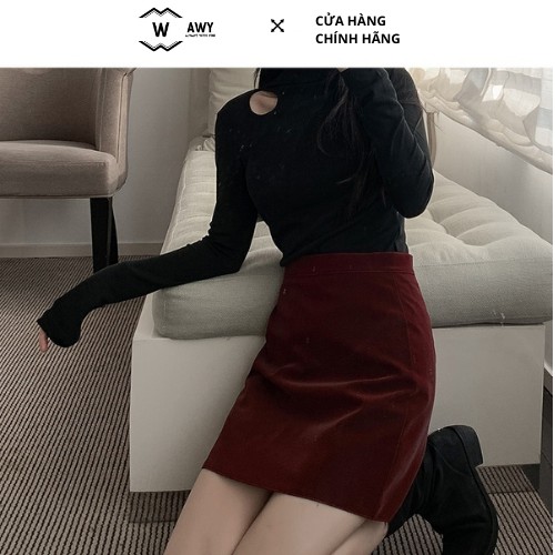 Váy Nỉ Nhung Chữ A Cao Cấp AWY