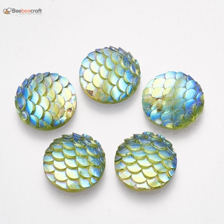 Set 100 Viên Ngọc Mài Tròn 12x3mm Dùng Để Trang Trí
