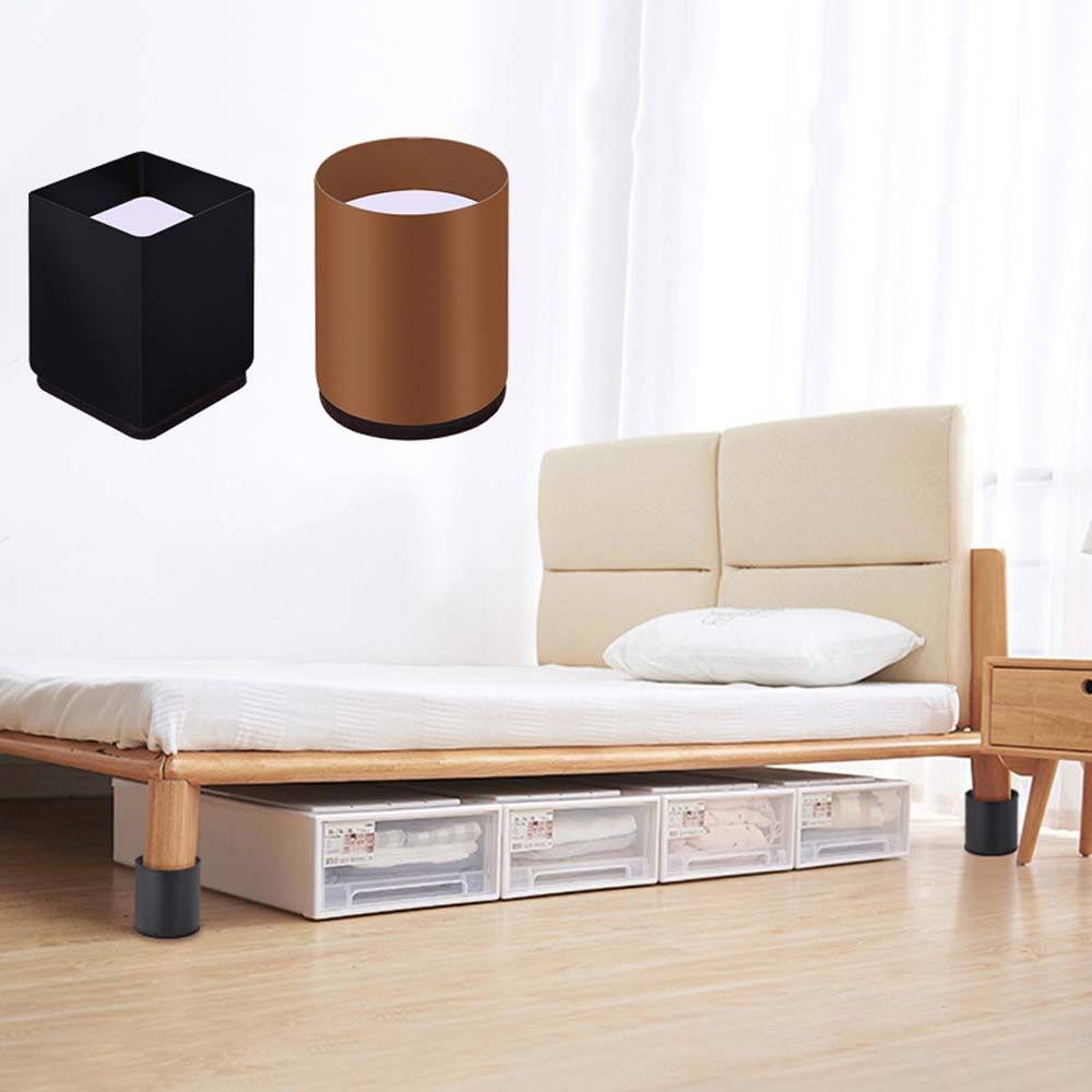 Bộ 2 đế kê chân đồ nội thất hỗ trợ nâng cao chịu lực tốt chống trơn trượt không gây tiếng ồn chống mài mòn