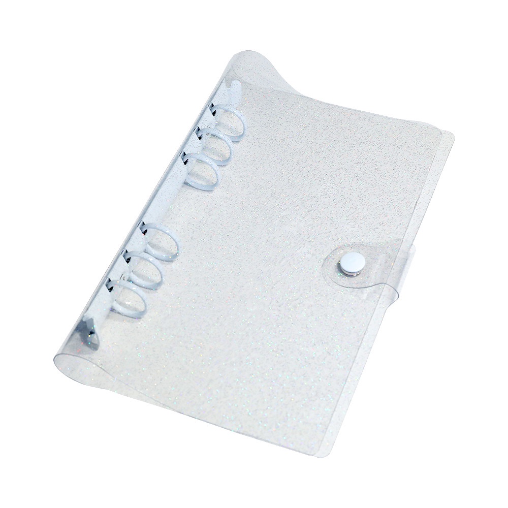 Bìa sổ tay gáy lò xo màu trong suốt chất liệu PVC