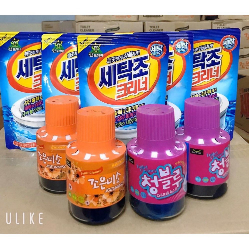 Cốc Thả Bồn Cầu khử mùi diệt khuẩn 100% từ Hàn Quốc mầu ngẫu nhiên ( Tím,Cam)