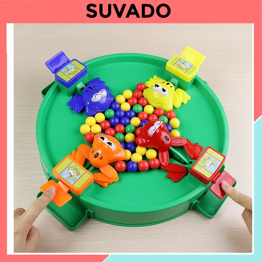 Bộ đồ chơi ếch ăn Bi kẹo cho cả gia đình 4 người chơi - Đồ chơi trẻ em 3 4 5 6 tuổi E311 SUVADO
