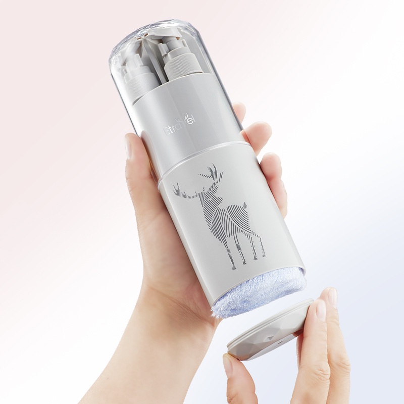 Cốc du lịch đa năng đựng dầu gội, sửa tắm, bàn chải 𝗪𝗔𝗦𝗛 𝗖𝗨𝗣 - Tắm gội dầu của mình, bảo vệ mái tóc, làn da không bị khô