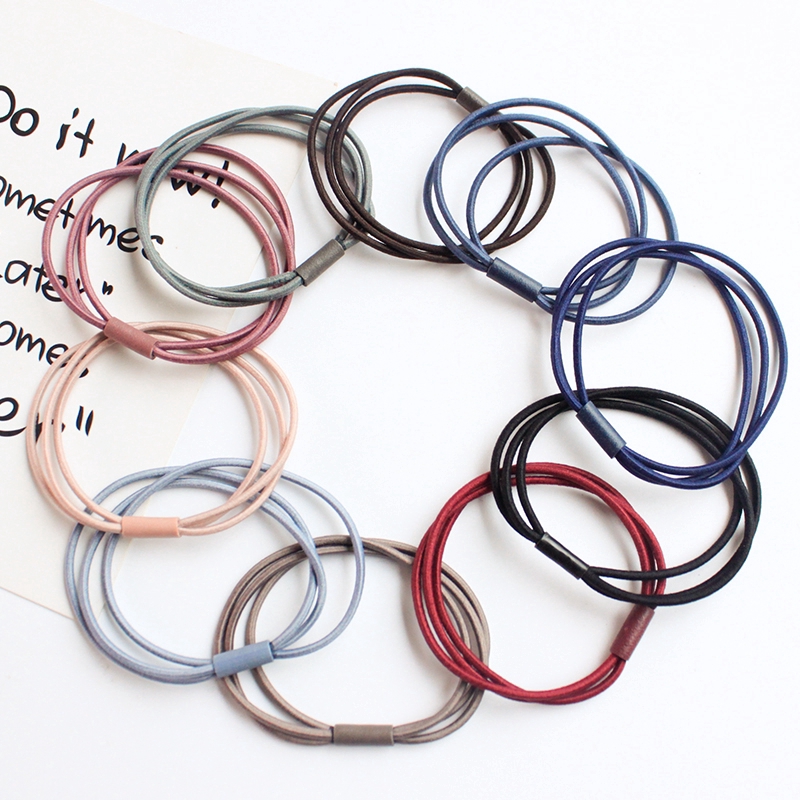 Set 5 dây buộc tóc co giãn thời trang cho nữ