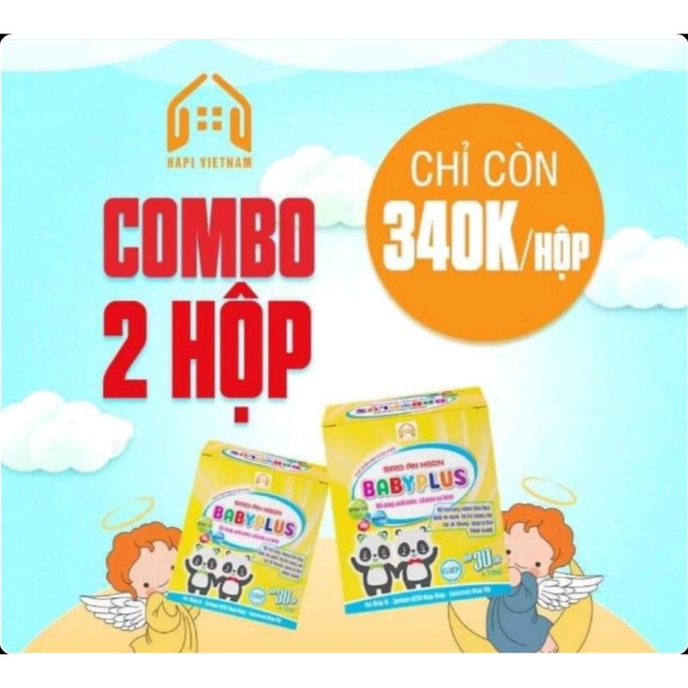 10 GÓI BABYPLUS -Siro ăn ngon giúp bé hết biếng ăn, tăng cân, tăng sức đề kháng_HAPI GROUP