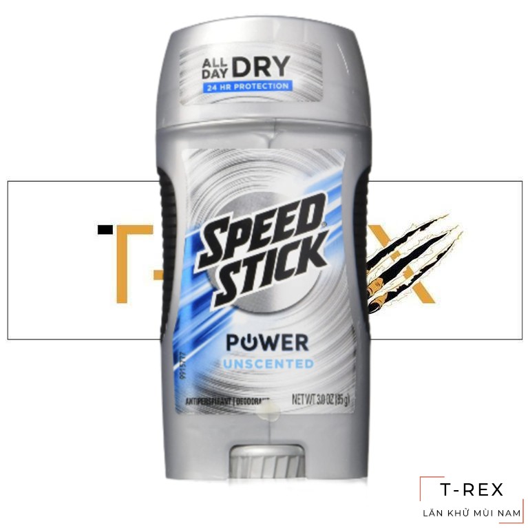 [FREESHIP] Lăn Sáp Khử Mùi SPEED STICK POWER UNSCENTED (Sáp Trắng - Không Mùi)