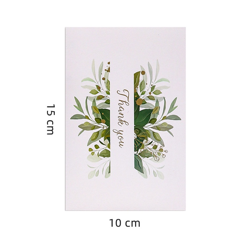 Set 6 tấm thiệp in hình lá cây phong cách cổ điển