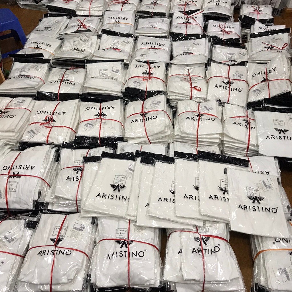 Áo Ba Lỗ Nam Áo thun nam Áo taktop mặc lót trog sơ mi Aristino  AC21 100% Cotton Mềm Mát,màu trắng tinh