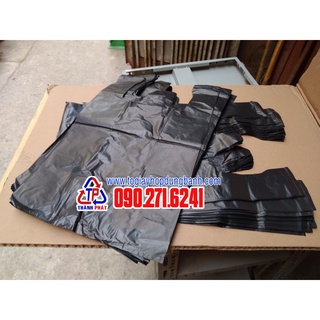 Túi rác 2 quai đen loại bóng dày tốt - 1kg