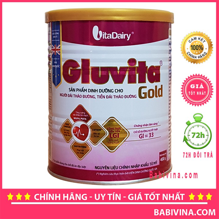 Sữa Bột Gluvita Gold 400G