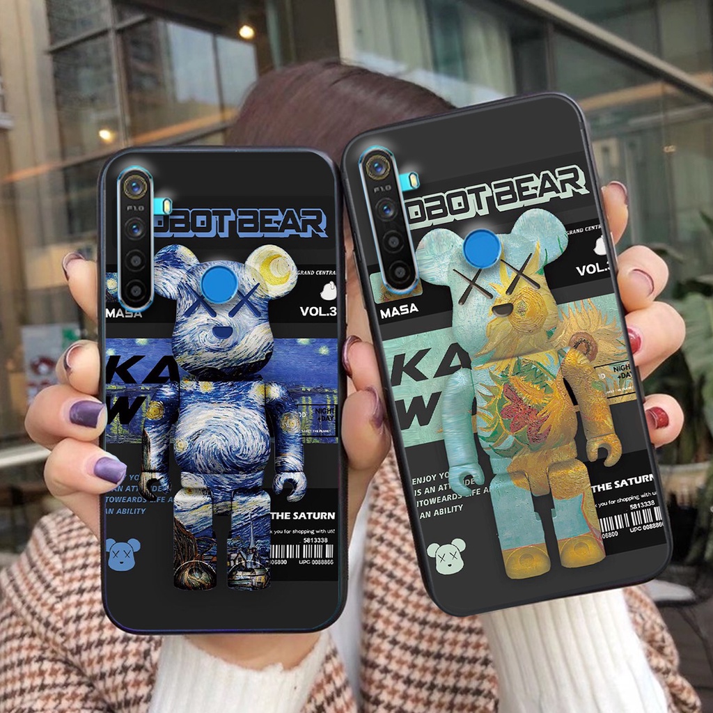ỐP LƯNG REALME C3 -REALME C3I-REALME 5-REALME 5 PRO- REALME Q CỰC ĐẸP SIÊU ĐÁNG YÊU GẤU BEARBRICK ĐẸP