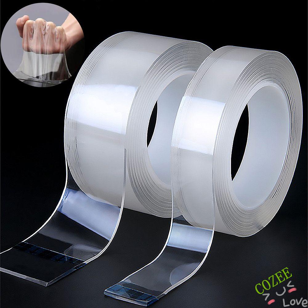 Băng Keo Nano Hai Mặt Trong Suốt 3 / 5m Chống Thấm Nước Có Thể Tái Sử Dụng Cho Nhà Bếp / Phòng Tắm