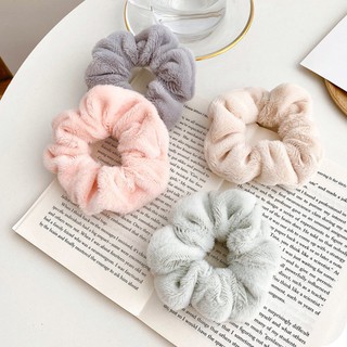 Dây Cột Tóc Nhung Scrunchies Phong Cách Hàn Quốc
