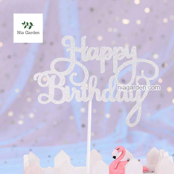 Bảng que cắm chúc mừng sinh nhật Happy Birthday (PKTC)