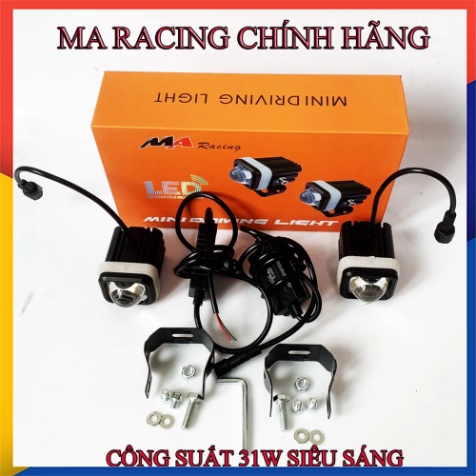 Đèn Led Trợ Sáng mini 2 màu MA Racing chính hãng  mã M1.0- giá 1 bóng