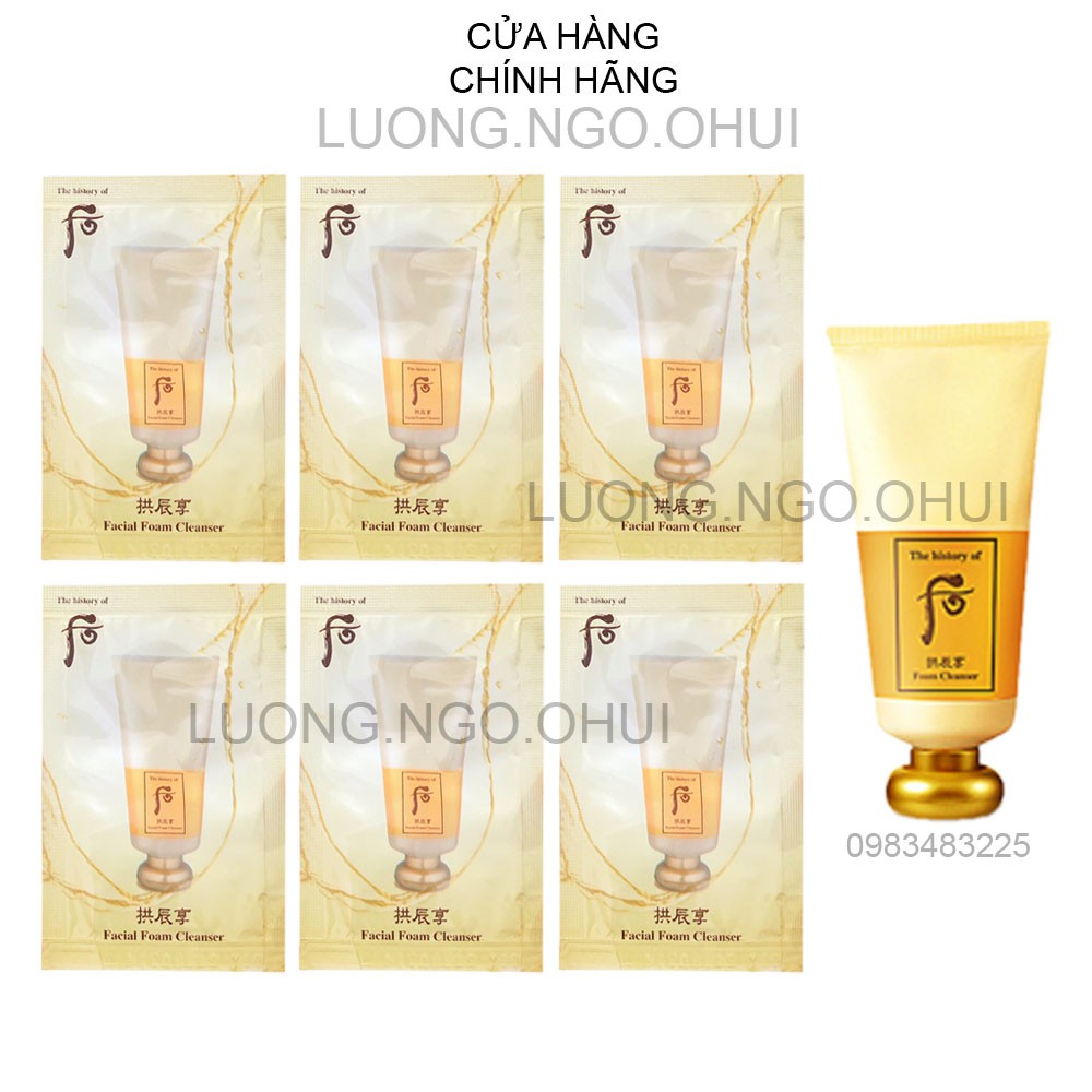 Gói Sữa rữa mặt chống lão hóa dưỡng ẩm Hoàng Cung - Foam Cleanser