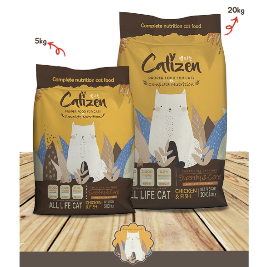 Hạt cho mèo mọi lứa tuổi Catizen 1kg 5kg, thức ăn khô hàn quốc cao cấp Con Mèo Xiêm