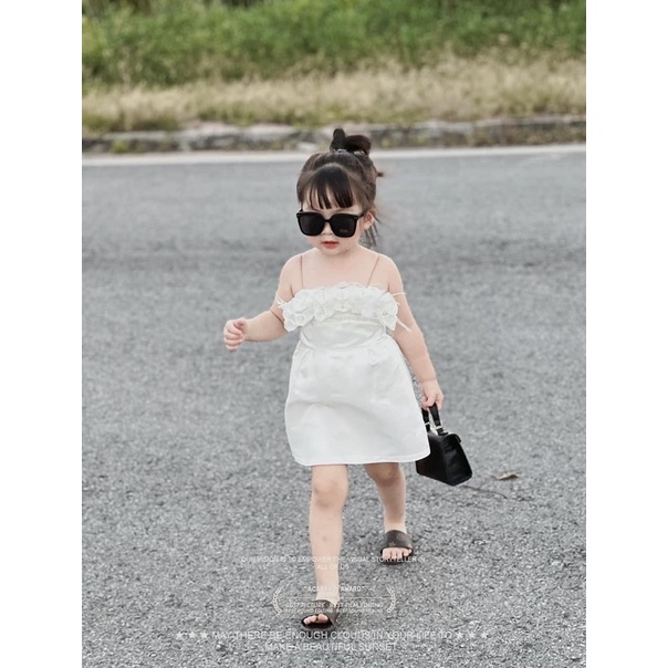 Váy trắng công chúa cho bé gái hàng thiết kế cao cấp mẫu mới nhất 2023