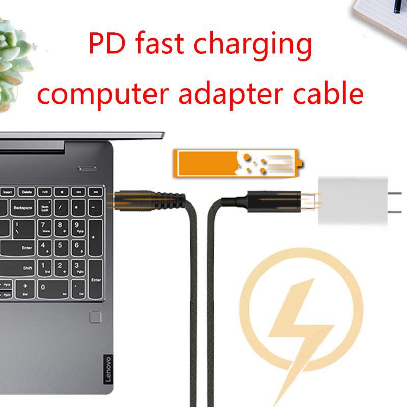 Dây Cáp Sạc Chuyển Đổi Usb-C Type-C Sang Mỏng Cho Le-Novo 65w L440 L450 L540 S431