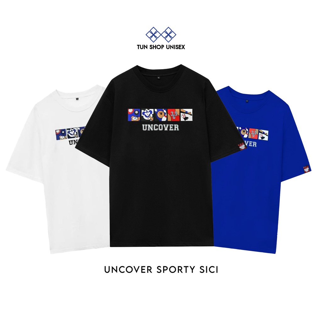 Áo Thun Uncover Sporty Sici Full Tag Dành Cho Nam Nữ Tun Shop Unisex