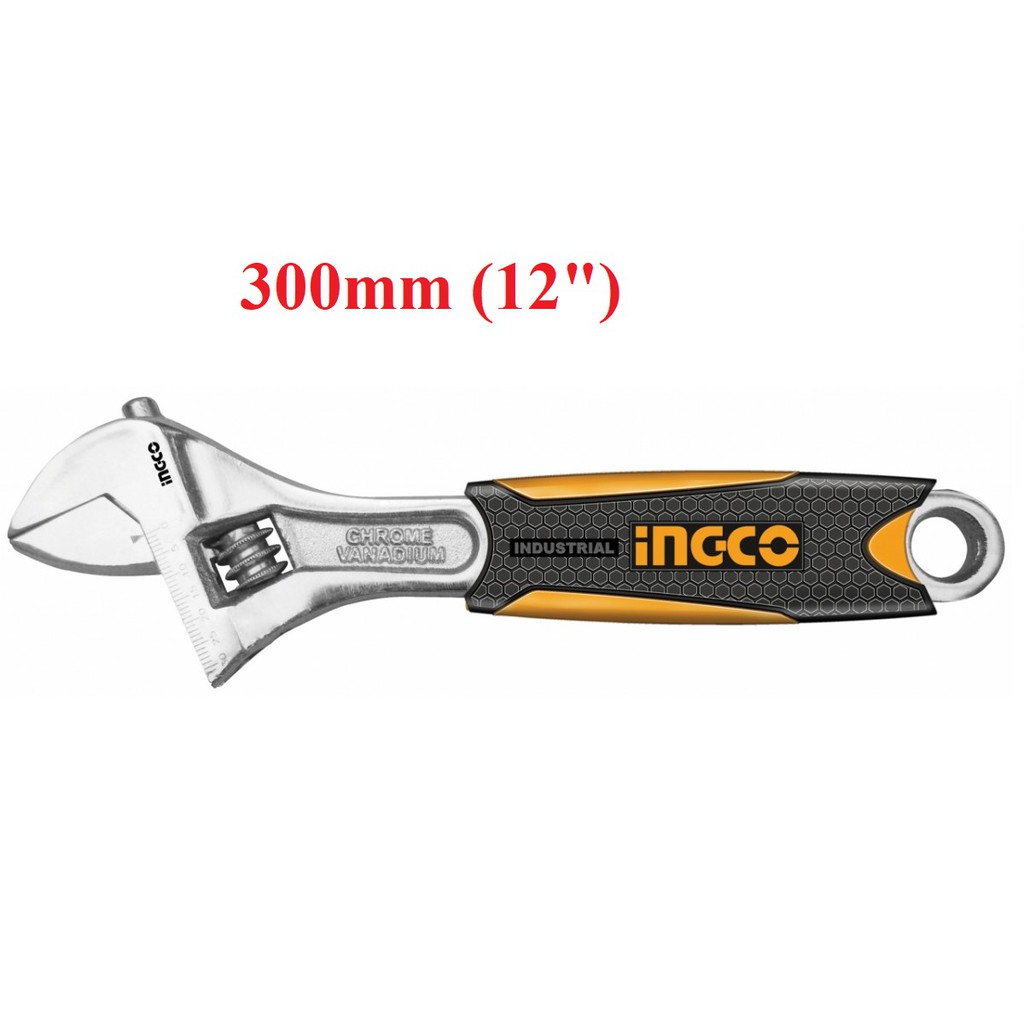 Mỏ lết cán bọc nhựa Ingco 12&quot;/300mm - HADW131128