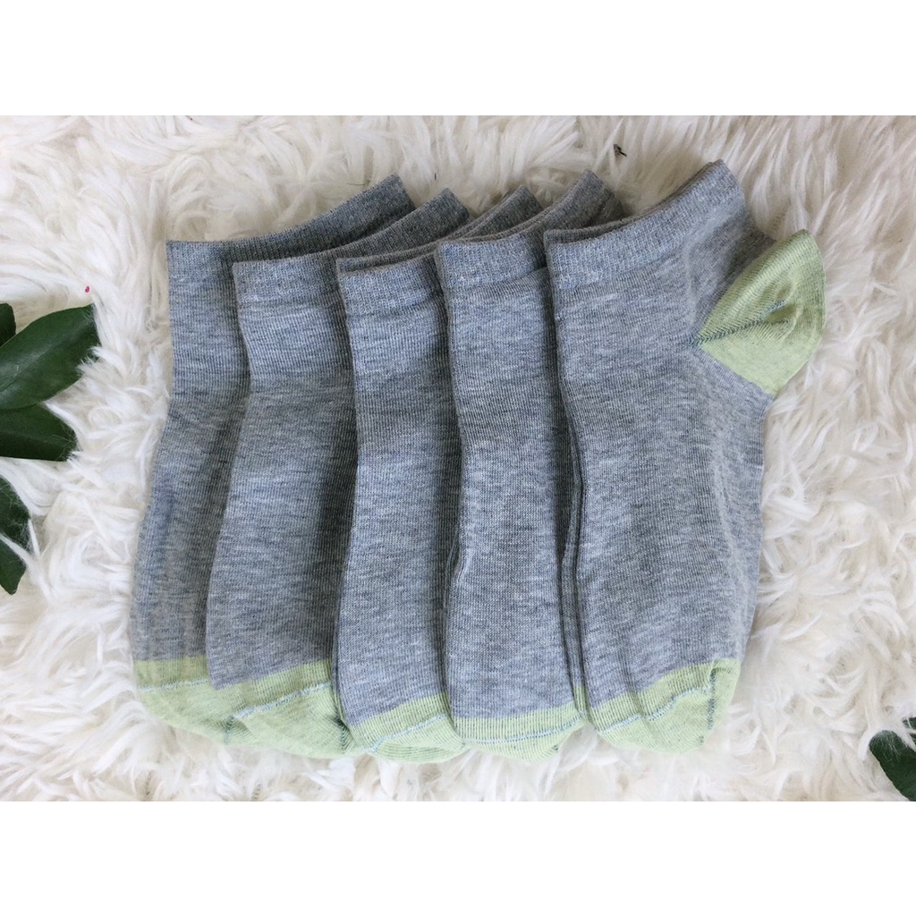 10 đôi tất nam nữ cổ ngắn Cotton