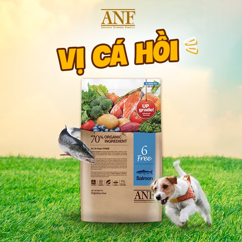 [6KG] Hạt hữu cơ ANF 6-FREE cho chó con và trưởng thành
