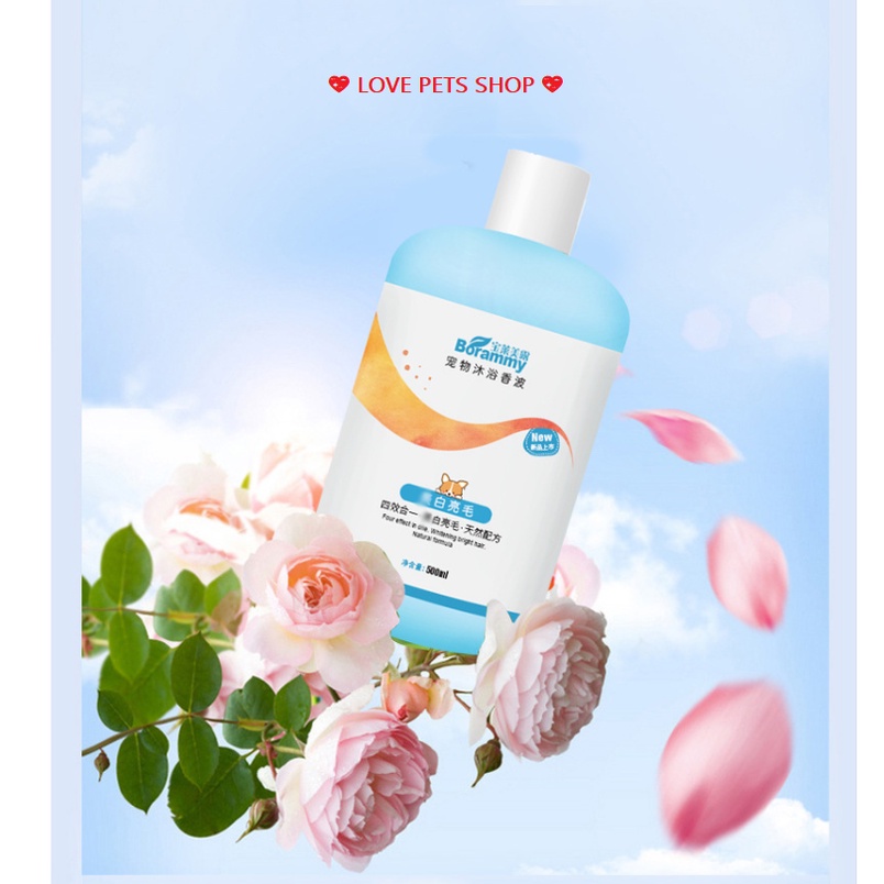 SỮA TẮM CHO CHÓ MÈO THƯƠNG HIỆU BORAMMY  LOVE PETS SHOP