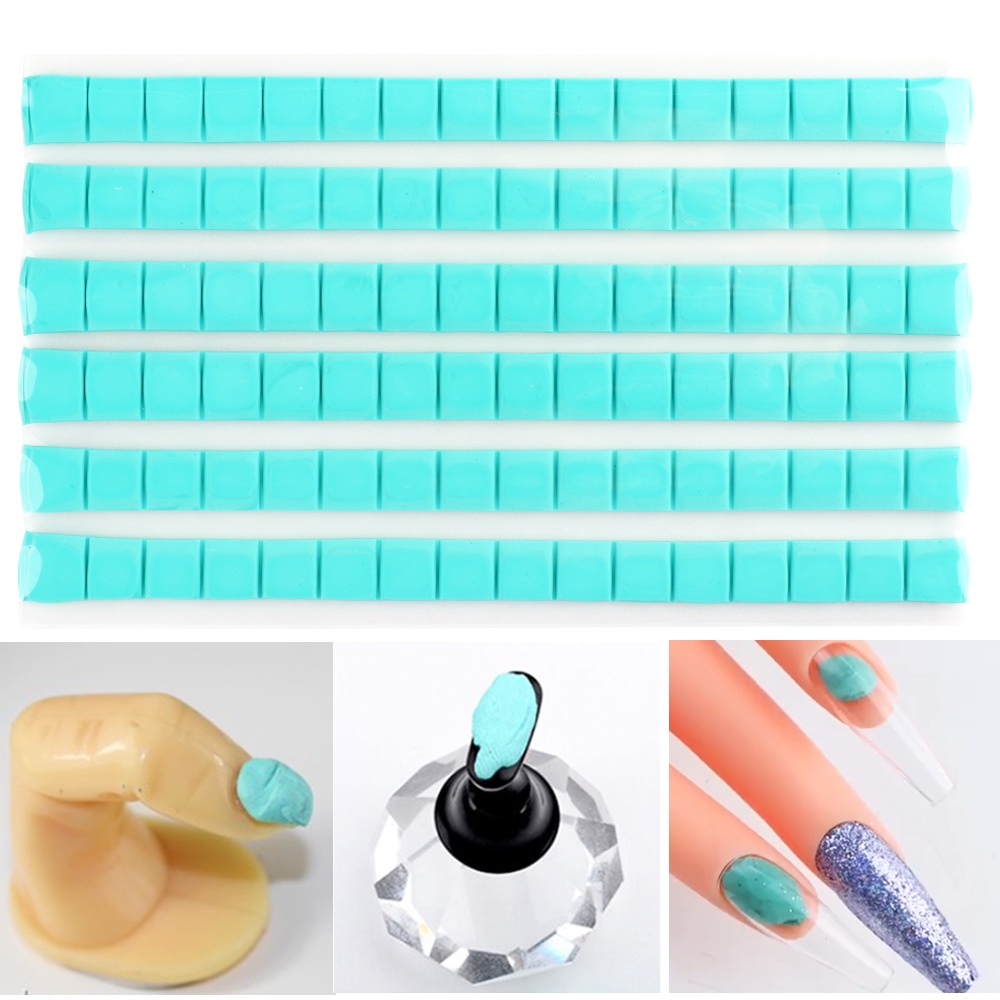 1 Túi Giá Đỡ Đất Sét Dùng Trưng Bày Móng Tay Giả Tiện Dụng