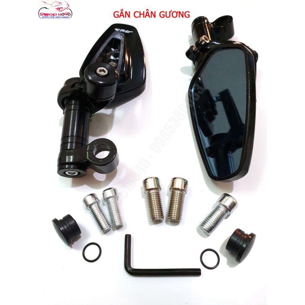 GƯƠNG GÙ CRG LẮP CHÂN GƯƠNG VÀ LẮP GÙ (giá 1 cặp k bán lẻ) Ảnh thật Sp